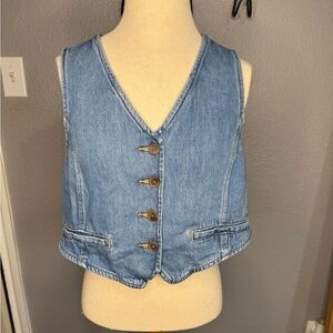 Old Navy Blue Denim Vest